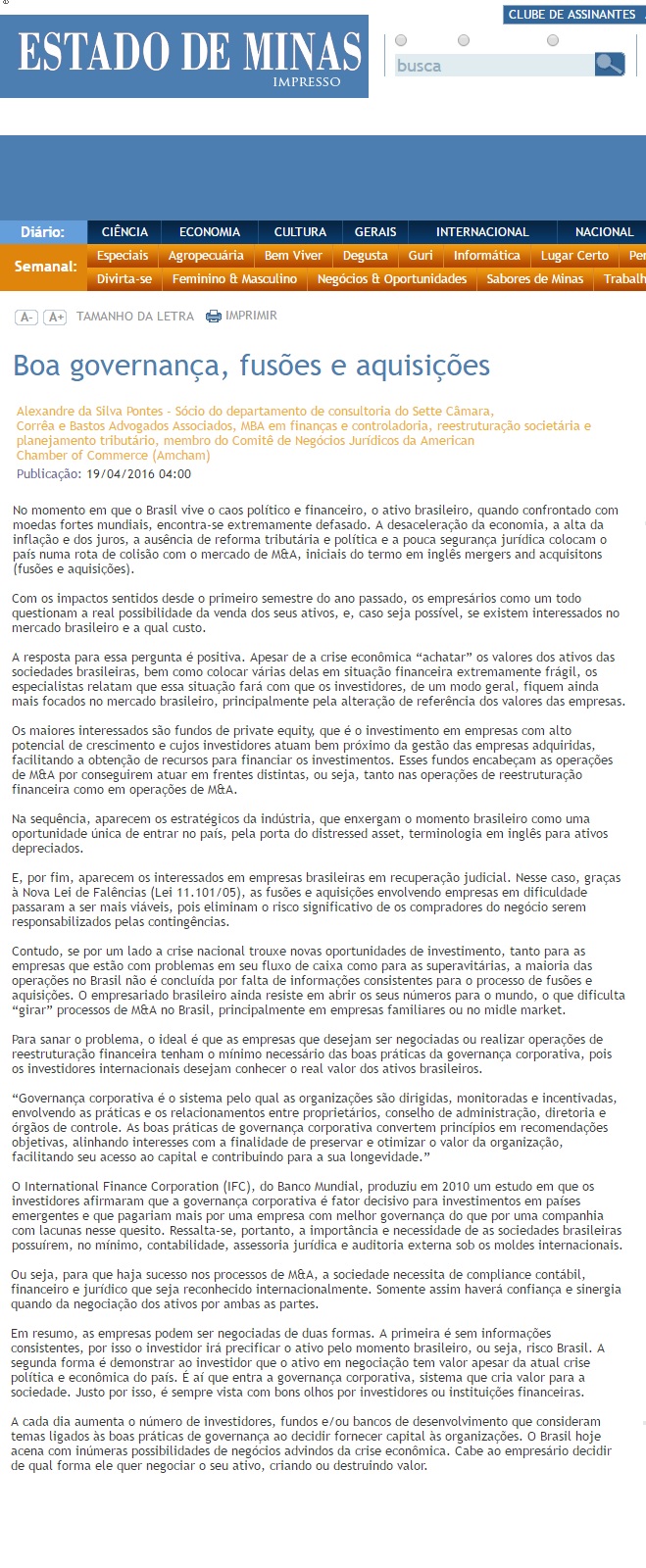 artigo alexandre pontes